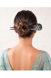 Painted Wooden Hair Stick